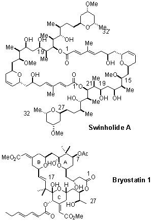Swinholide A and Bryostatin 1