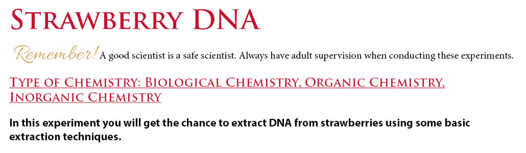 Strawberry DNA