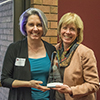 Jaqueline Kiplinger receives her Distinguished Alumna Award