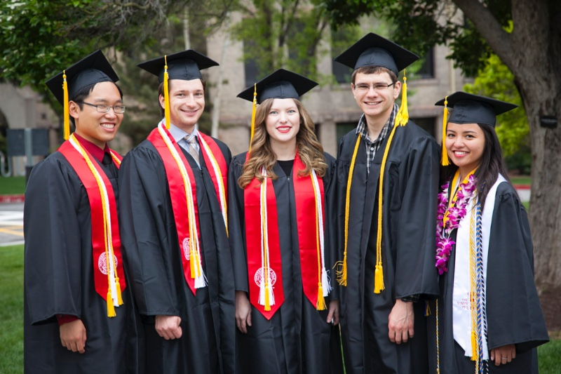 students at graduation 2015